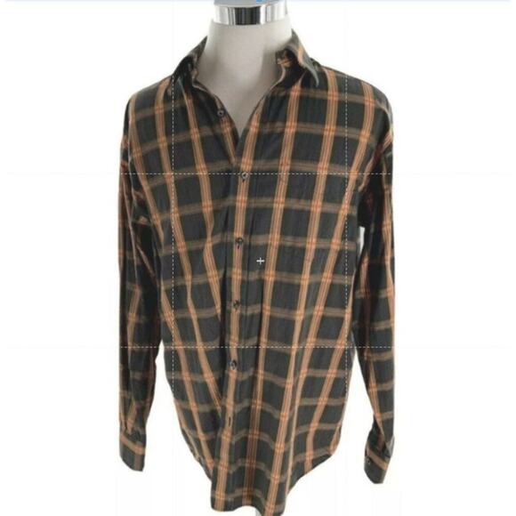 Sean John Shirt Men XL Collared Long Sleeve Tartan Plaid Button Up Casual Preppy - Picture 2 of 6